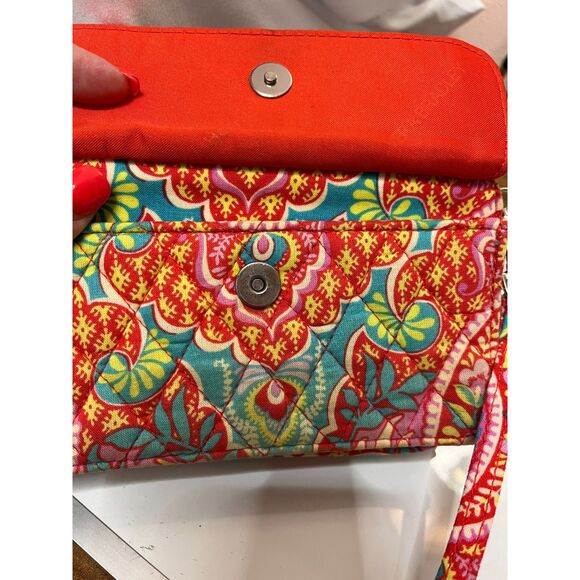 Vera Bradley Retired Print 2016 Paisley in Paradise  Crossbody wristlet - Picture 13 of 13